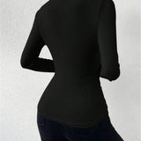 Şık Kruvaze Detaylı Bej Bluz