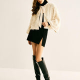 Ethereal Bloom Cape Ceket