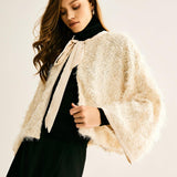 Ethereal Bloom Cape Ceket