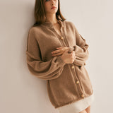 Düğmeli Bol Yumuşak Hırka