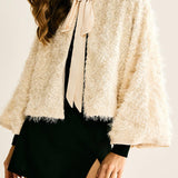 Ethereal Bloom Cape Ceket