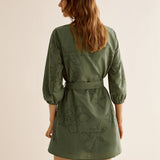 Nakış Detaylı Kısa Elbise