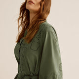 Nakış Detaylı Kısa Elbise