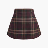 Kontrollü Fermuarlı Mini Etek