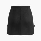 Boncuk İşlemeli Kısa Tweed Elbise