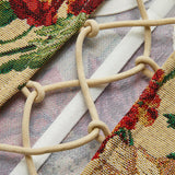 Çiçek Desenli Straplez Korset