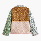 Renkli Baskılı Düğmeli Kış Ceketı