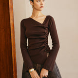 Asimetrik Pileli İnce Kazak