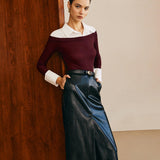 Gömlek Detaylı Triko Kazak