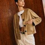 Rustic Charm Süet Ceket