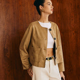 Rustic Charm Süet Ceket