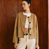 Rustic Charm Süet Ceket