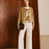 Rustic Charm Süet Ceket