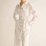 Beyaz Modern Şıklık Tulum