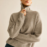 Gri Örgü Detaylı Rahat İkili Takım