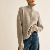 Gri Örgü Detaylı Rahat İkili Takım