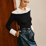 Gömlek Detaylı Triko Kazak