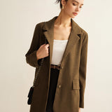 Earth Tone Blazer Ceket