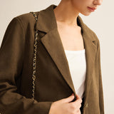 Earth Tone Blazer Ceket