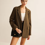 Earth Tone Blazer Ceket