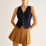 Taba Pileli Mini Etek