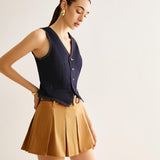 Taba Pileli Mini Etek