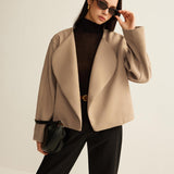 Minimalist Oversize Düz Blazer Ceket