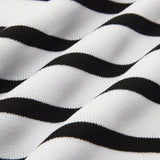 Elena Çizgili Crop Bluz