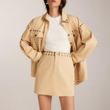Studded Elegance Ceket ve Etek Takımı