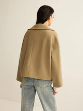 Camel Oversize Yün Kaban