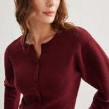 Nervürlü Düğmeli Yırtmaçlı Kazak