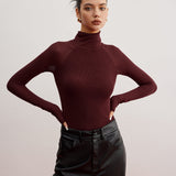 Şeffaf Kollu Skinny Kazak