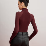 Şeffaf Kollu Skinny Kazak