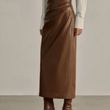 Minimalist PU Leather Skirt