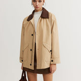 Timeless Chic Kontrast Yaka Ceket