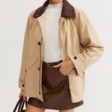 Timeless Chic Kontrast Yaka Ceket