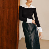 Gömlek Detaylı Triko Kazak