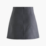 Düğme Fermuarlı Pileli Etek