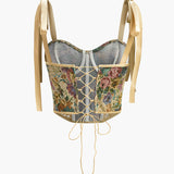 Nakış Detaylı Romantik Kısa Üst