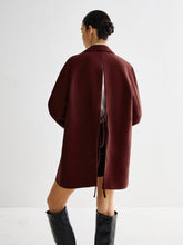 Bordo Oversize Blazer Ceket