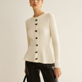 Fiyonk Dekorlu Fırfırlı Örgü Üst