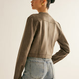 Boheme Düğme Yakalı Fermuarlı Ceket