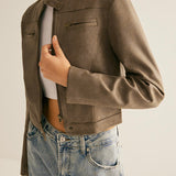 Boheme Düğme Yakalı Fermuarlı Ceket