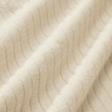 Bej V Yaka Ribana Detaylı Triko Bluz