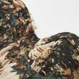 Çiçek Desenli Straplez Korset