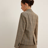 Şık Çizgili Blazer Ceket