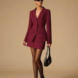 Bordo Klasik Blazer