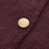 Bisiklet Yaka Metal Düğmeli Kazak Yelek