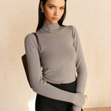 Yüksek Yaka İnce Triko Kazak