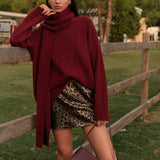 Eşleşen Eşarplı Düz Vardiyalı Kazak